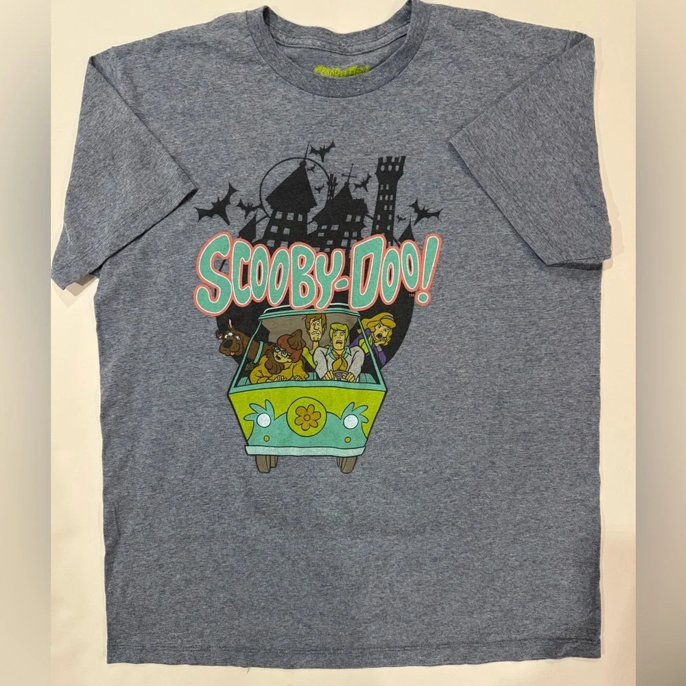 Scooby-Doo Graphic T-Shirt Gray Short Sleeve Size L Unisex - Picture 1 of 4